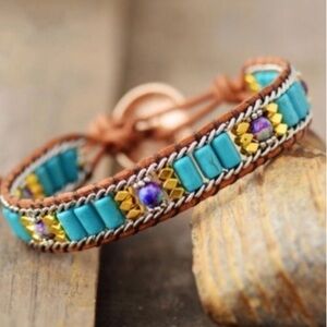 Bohemian jasper stone bracelet